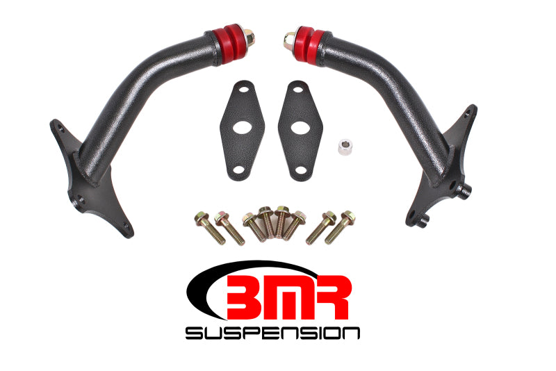 BMR 2016-2024 6th Gen Camaro Motor Mount Kit with Integrated Stands (Polyurethane) - Black Hammertone