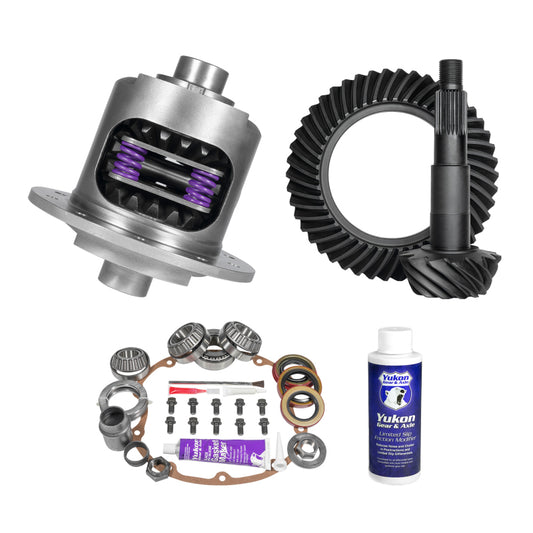 Yukon Gear & Axle YGK2359 1964-1972 Pontiac GTO Limited Slip & Re-Gear Kit 8.2in BOP 27 Spline 3.36 ratio