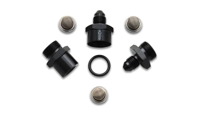 Vibrant Inline Fuel/Oil Filter Set (Size -8AN) Includes 3 filters