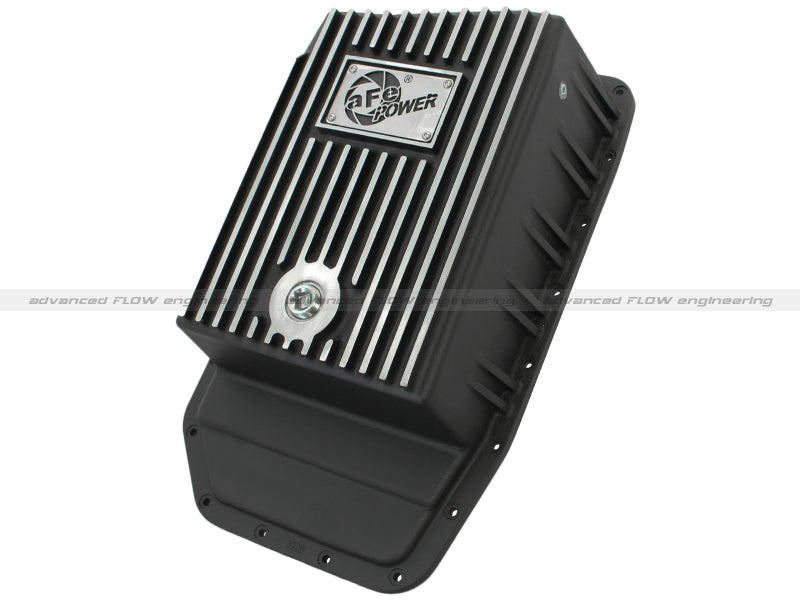 aFe Power Transmission Pan Black Machined 09-14 Ford 6R80 F-150 Trucks - #46-70172