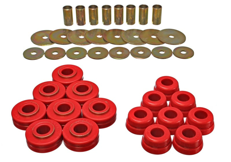 Energy Suspension for Nissan/Datsun Red Body Mount Set 6.4101R
