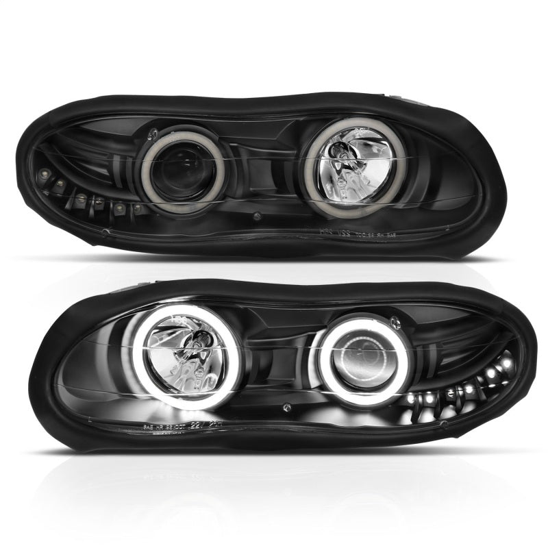 ANZO 1998-2002 Chevrolet Camaro LED Projector Headlights
