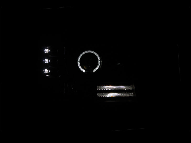 ANZO 1992-1998 Ford F-250 LED Projector Headlights