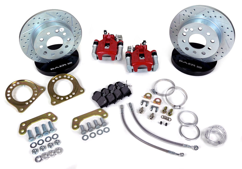 Baer Brakes GM 10/12 Bolt (BIH/BOA) Small Car Rear Ends 10.5in Classic Series Rear Brake Kit - Red