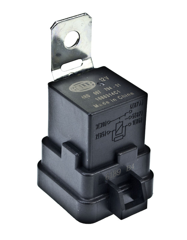 HELLA 007794311 Relay 12V 20/40A SPDT with Resistor Weatherproof Bracket Single
