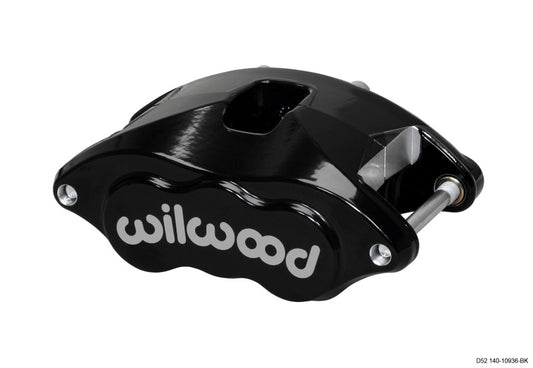 Wilwood Caliper-D52-Black Pwdr 2.00/2.00in Pistons 1.28in Disc - #120-10936-BK