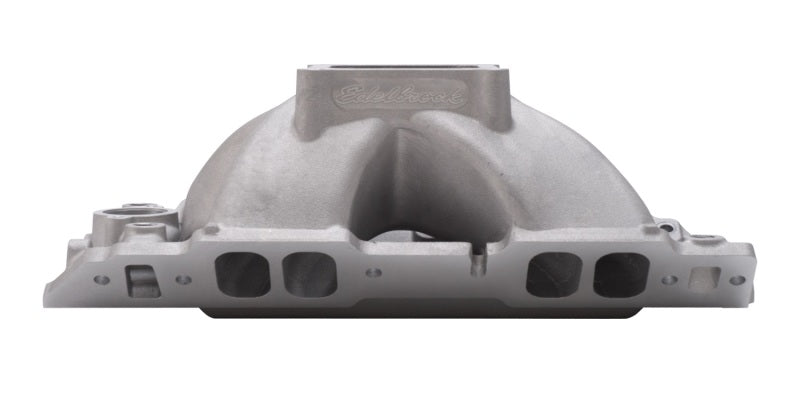 Edelbrock 2896 Manifold BBC Short Deck Super Victor 565 Conventional Rectangular Port Heads