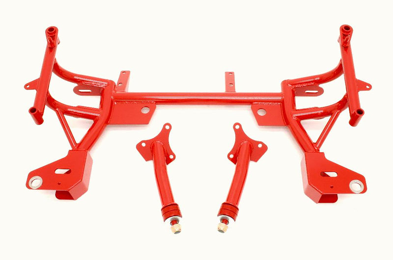 BMR 1993-2002 F-Body K-Member with Turbo SBC/BBC Motor Mounts and Pinto Mounts - Red