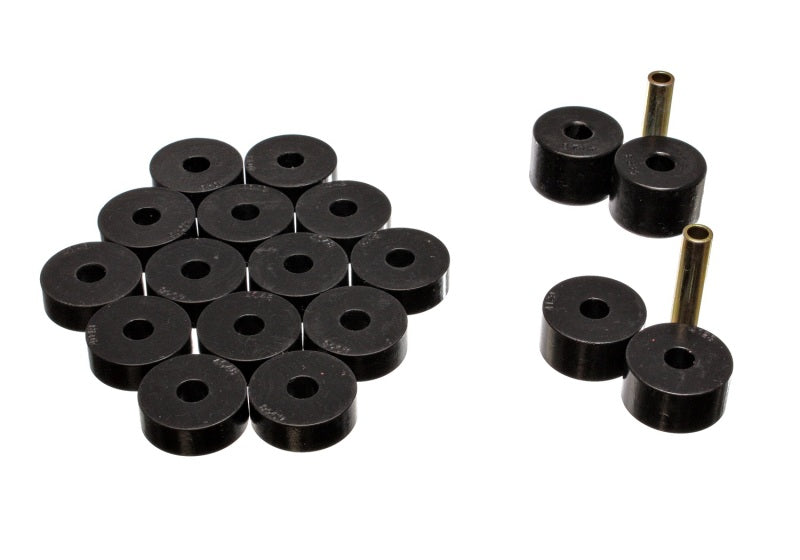Energy Suspension for 74-75 Jeep CJ5/CJ7 Black Body Mount Set 2.4106G