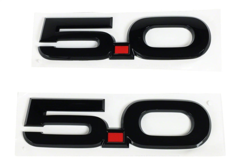 Ford Racing for 2015-2017 Ford Mustang 5.0L Fender Emblem Black