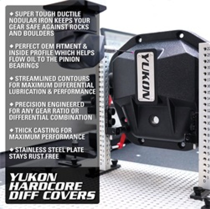 Yukon Gear & Axle YHCC-GM9.5-12B Hardcore Diff Cover for GM 9.5in & 9.76in Rear