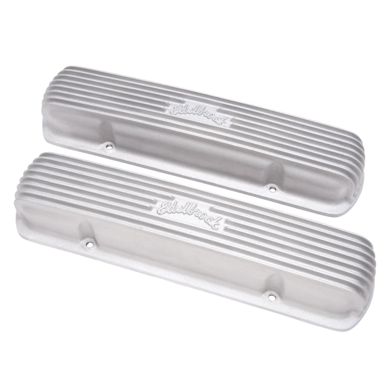 Edelbrock 41309 Valve Cover Classic Series Pontiac 1962-1979 301-455 CI V8 Satin