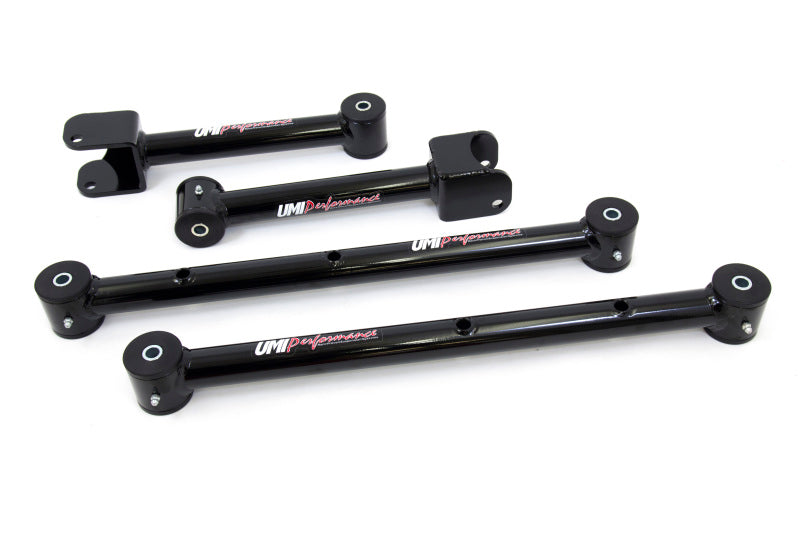 UMI Performance 401518-B Adjustable Upper and Lower Control Arm Kit Black