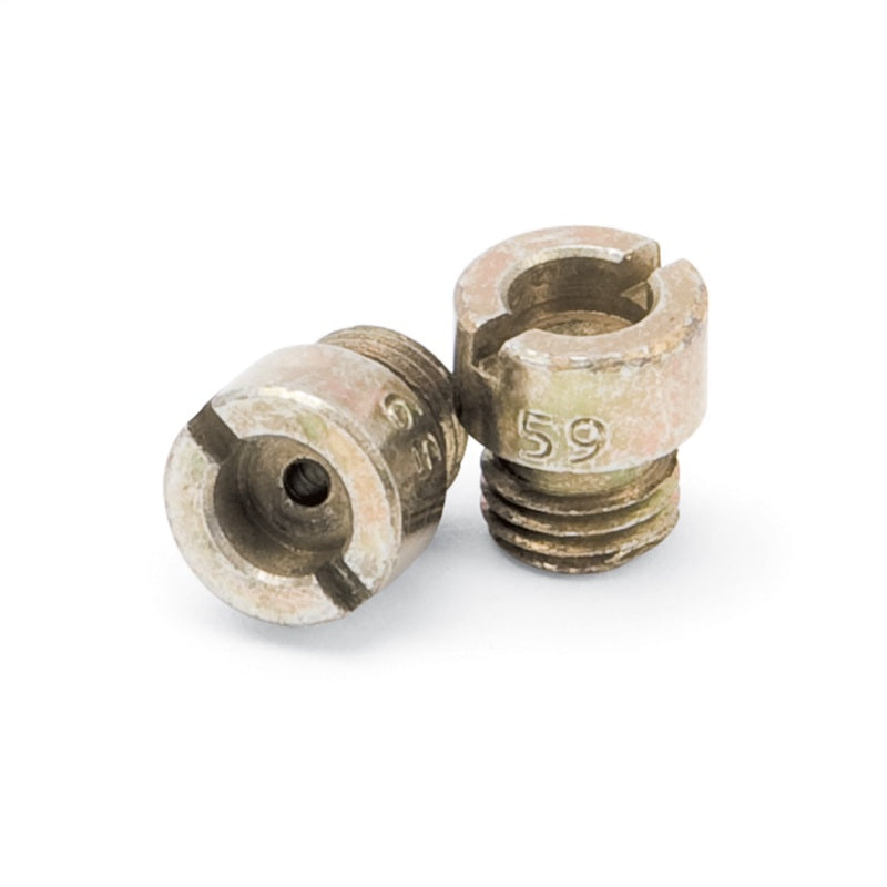 Edelbrock 12459 Standard Main Jets 1/4-32 Thread Jet 59 Size-0.058 in Quantity-2
