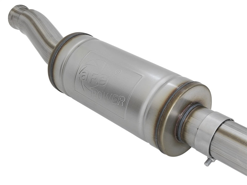 aFe Rock Duster 3in 409 SS Cat-Back Turn-Down Exhaust 2018+ Jeep Wrangler (JL) V6 3.6L - #49-48068