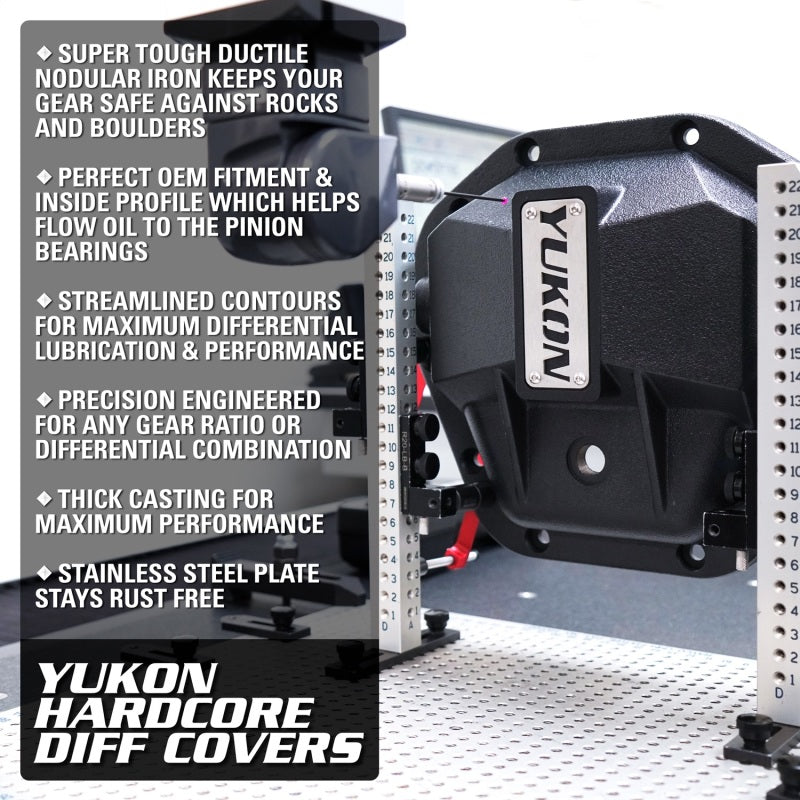 Yukon Gear & Axle YHCC-GM8.5-S Hardcore Diff Cover for 8.5inch GM Rear with 5/16inch Cover Bolts