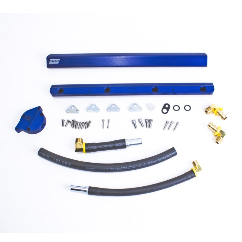 BBK Performance 5010 High Flow Fuel Rail Kit Billet Aluminum for 1986-1993 Ford Mustang 5.0L