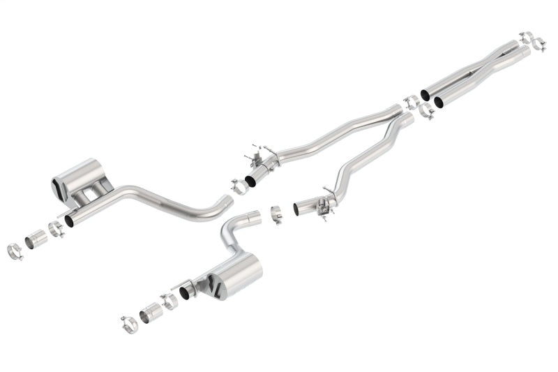 Borla 140667 2015 Dodge Charger Hellcat 6.2L V8 ATAK Catback Exhaust w/ Valves No Tips Factory Valance - #140667