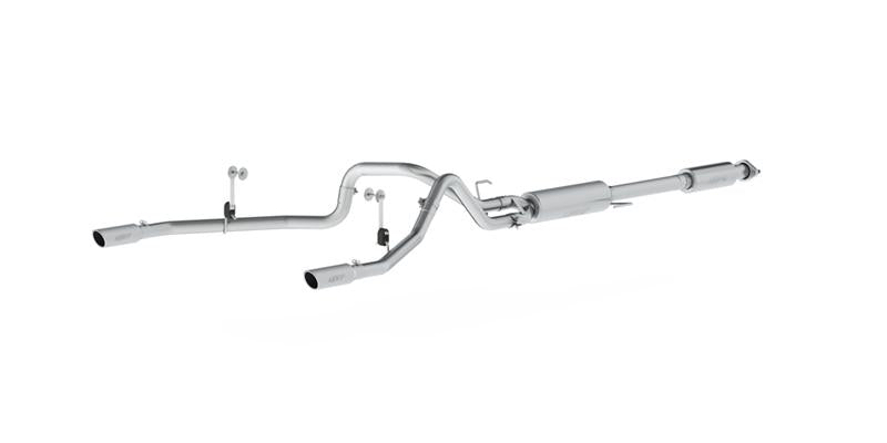 MBRP S5258409 Armor Plus Cat-Back Exhaust - 2.5-Inch Dual Rear Exit | T409 Stainless