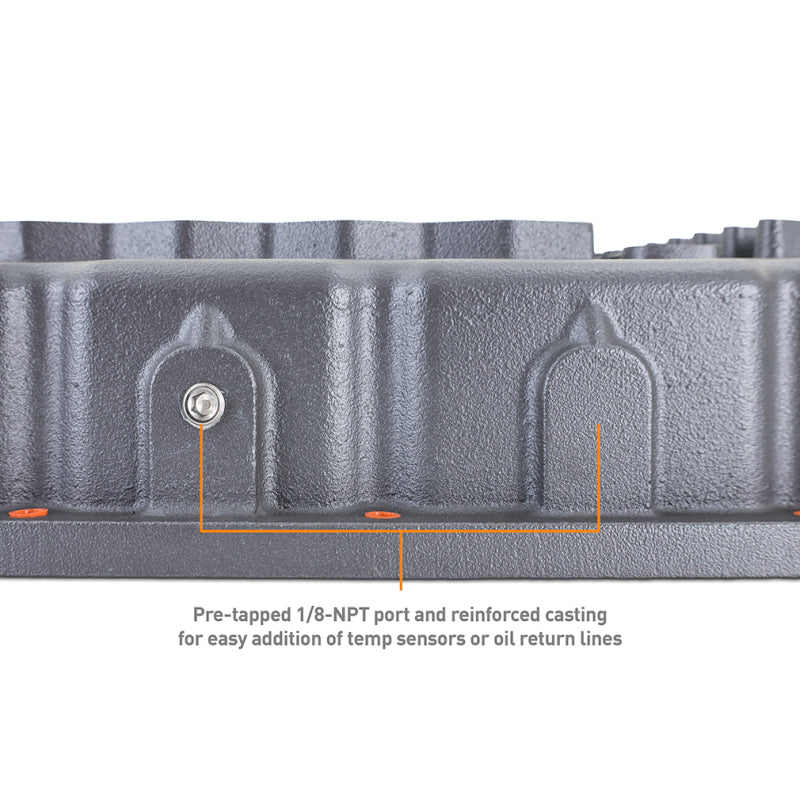 Mishimoto 2007.5 + Ram 6.7L Cummins 68RFE Transmission Pan - Cast - GR - #MMTP-RAM-07