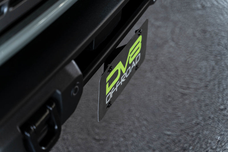 DV8 Offroad 21-23 Ford Bronco Capable Bumper Front License Plate Mount - #LPBR-04