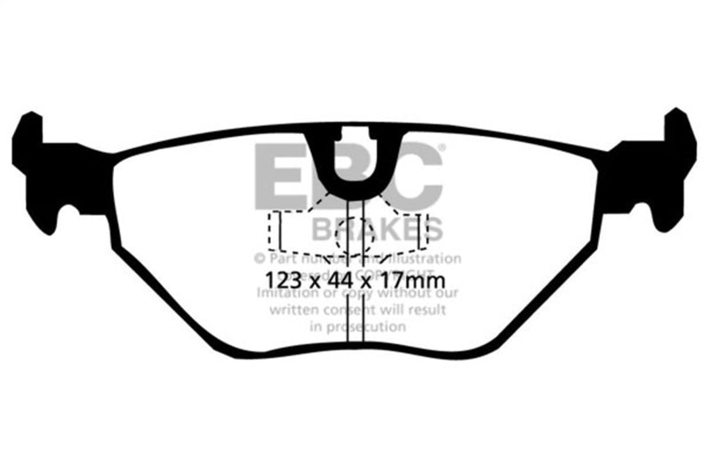 EBC 87-91 BMW M3 2.3 (E30) Ultimax2 Rear Brake Pads UD396