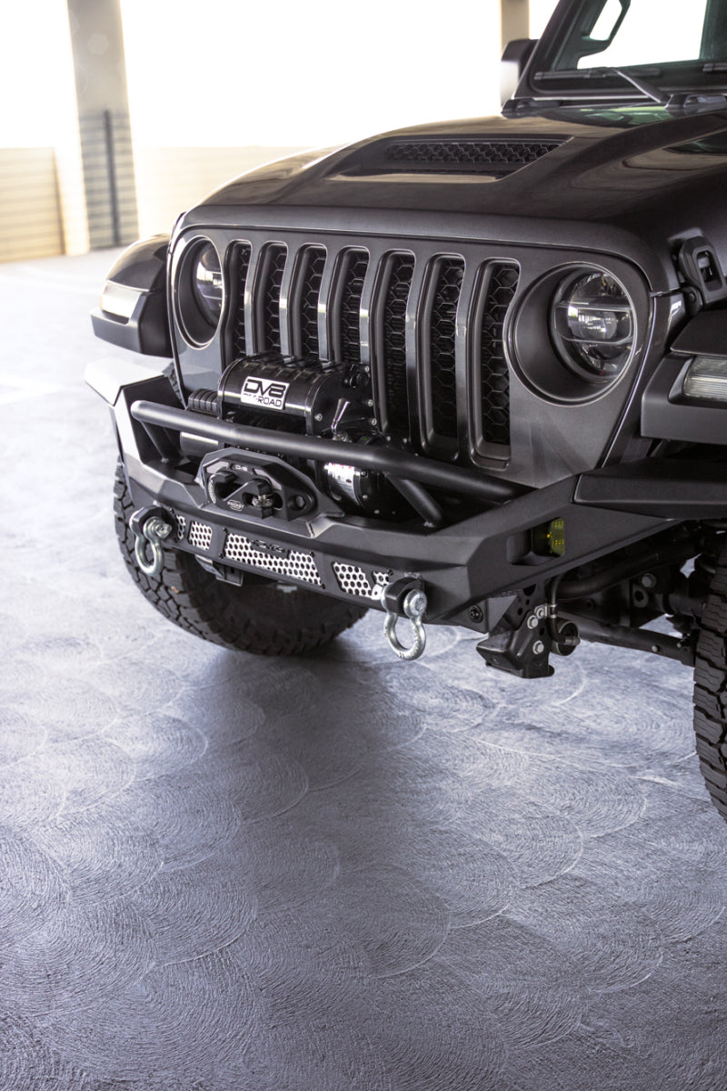 DV8 Offroad 07-18 Jeep Wrangler JK / 18-23 Wrangler JL / 20-23 Gladiator JT MTO Series Front Bumper - #FBJL-12