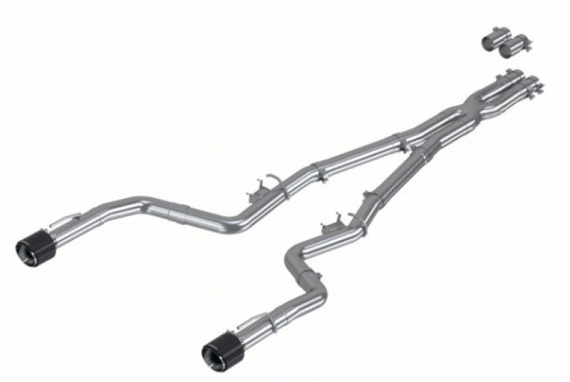MBRP Charger/3in Race Profile Cat-Back w/Dual Carbon Fiber Tips Exhaust