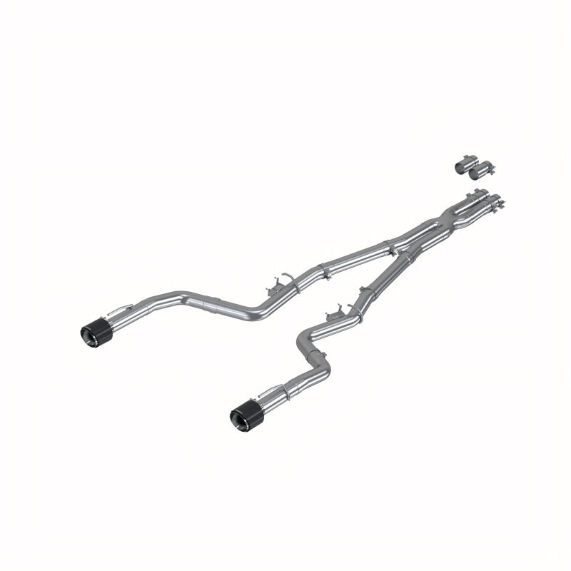 MBRP Charger/3in Race Profile Cat-Back w/Dual Carbon Fiber Tips Exhaust