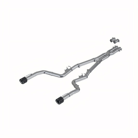 MBRP Charger/3in Race Profile Cat-Back w/Dual Carbon Fiber Tips Exhaust
