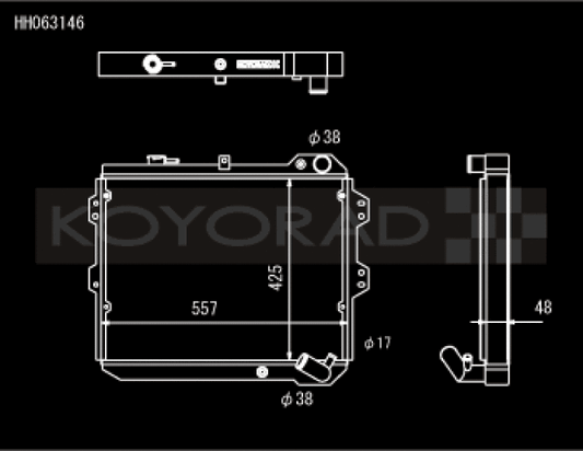 Koyo HH063146 for 83-85 Mazda RX-7 fits 1.1/1.3L MT (Includes GSL-SE Trim)