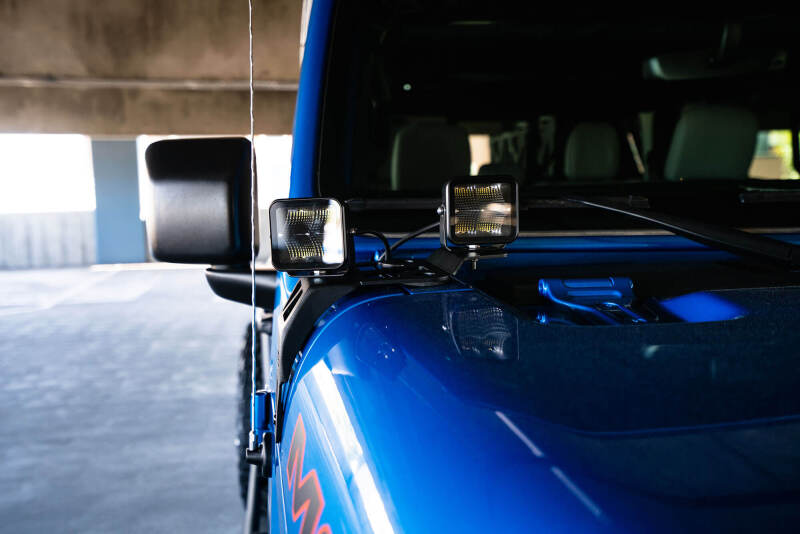 DV8 Offroad 20-22 Jeep JL 392/ Jeep JT Mojave Edition Dual Pod Light Mounts - #LBJL-06