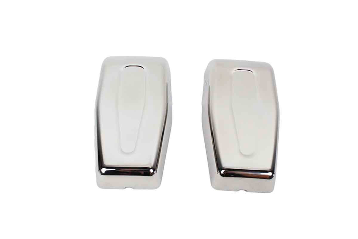 Kentrol 30018 Liftgate Hinge Overlays Pair for 2007-2018 Jeep Wrangler JK - Polished Silver