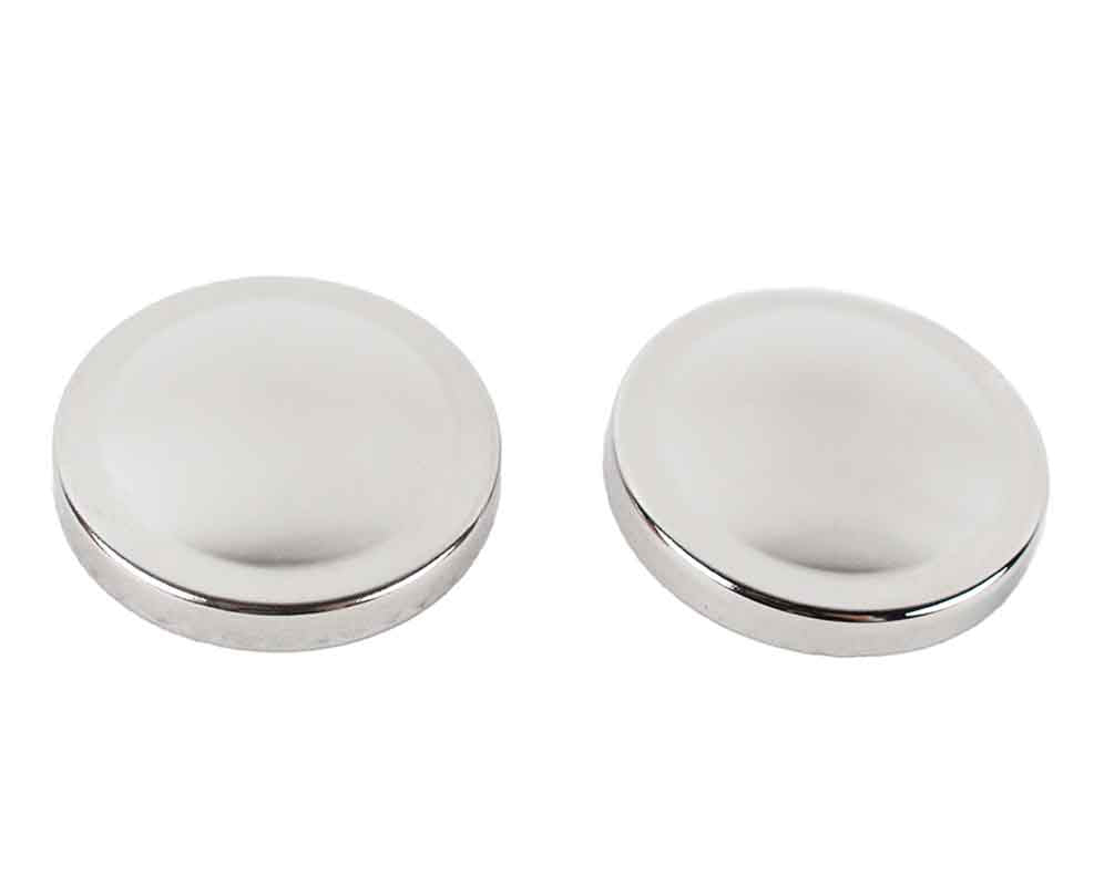 Kentrol 30022 Liftgate Button Covers Pair for 2007-2018 Jeep Wrangler JK - Polished Silver