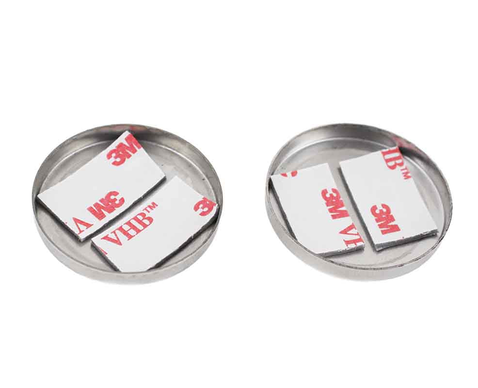 Kentrol 30022 Liftgate Button Covers Pair for 2007-2018 Jeep Wrangler JK - Polished Silver