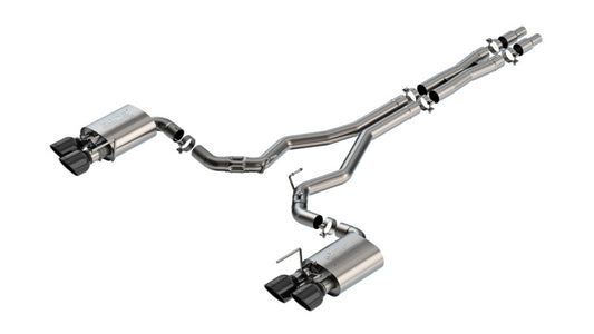Borla 140965BC 2024 Ford Mustang Dark Horse 5.0L V8 w/Active Exhaust ATAK Cat-Back Exhaust System - BC Tips - #140965BC
