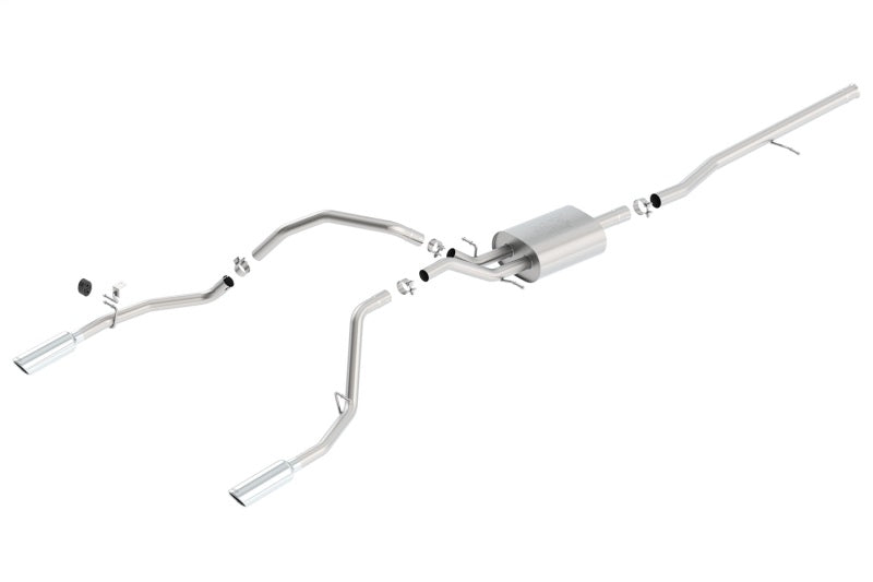 Borla 140537 14 Silv/Sierra C/B Exh ATAK 1500 5.3L V8 AT/MT 2&4WD Ext Cab (78.7) Crew Cab(69.3) 143.5 WB - #140537