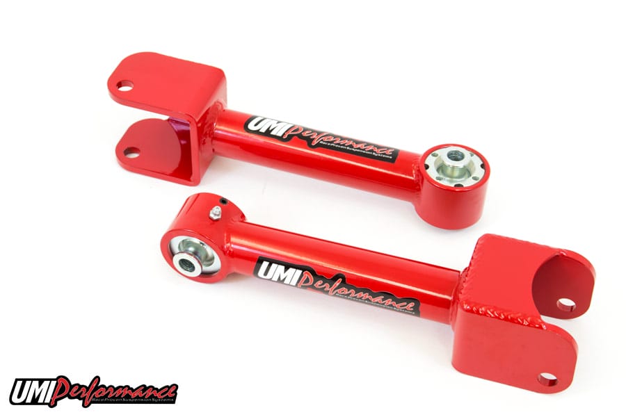 UMI Performance 3036-R Non Adjustable Upper Control Arms Roto-Joint Red