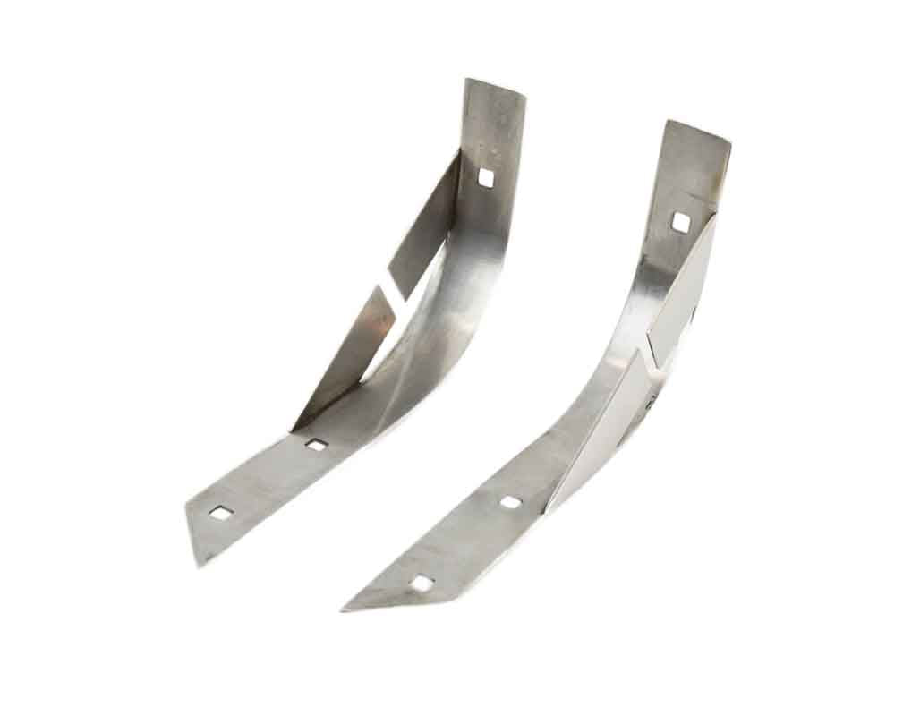 Kentrol 30404 Rear Body Corner Guards Pair for 1955-1995 Jeep CJ Wrangler YJ - Polished Silver