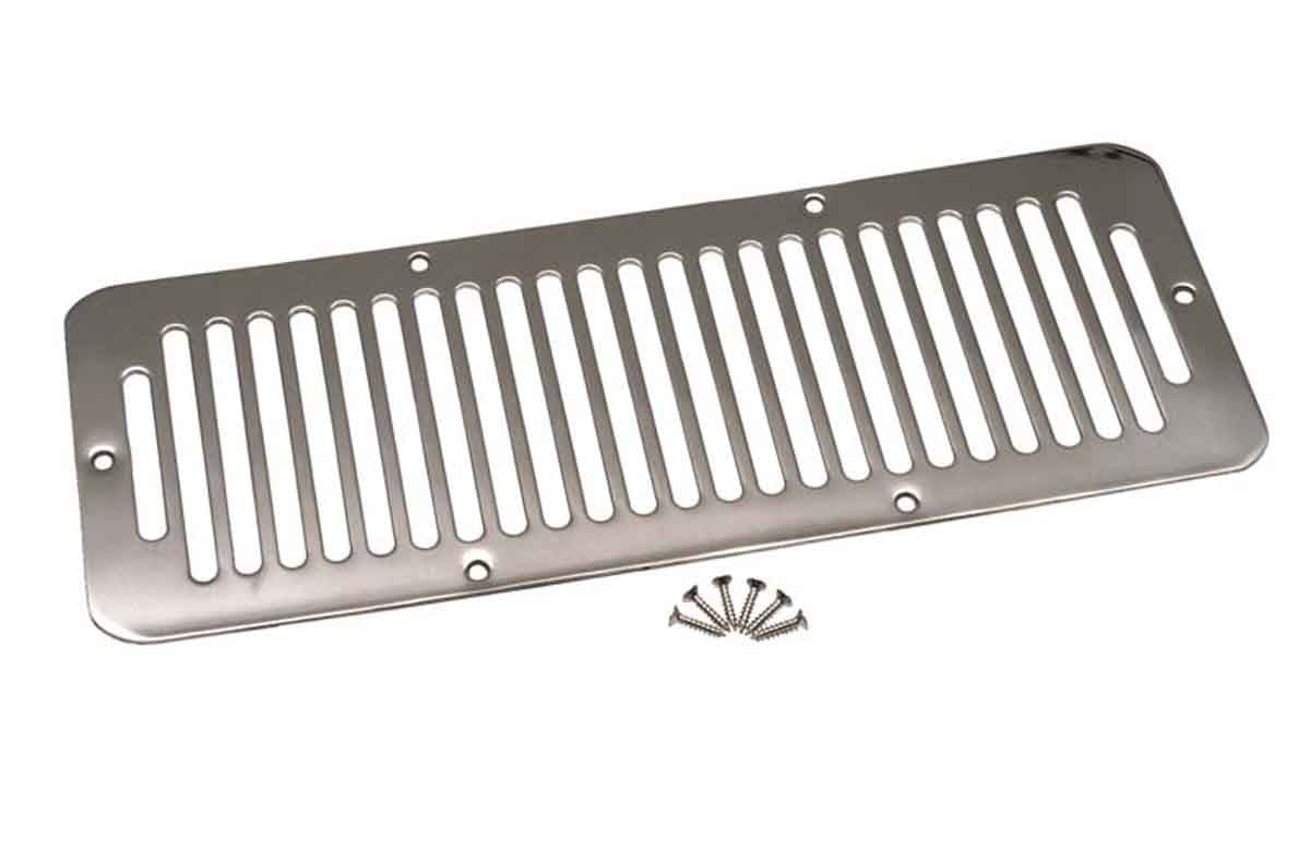 Kentrol 30570 Hood Kit with TJ Style Hood Catch for 1978-1995 Jeep CJ Wrangler YJ - Polished Silver
