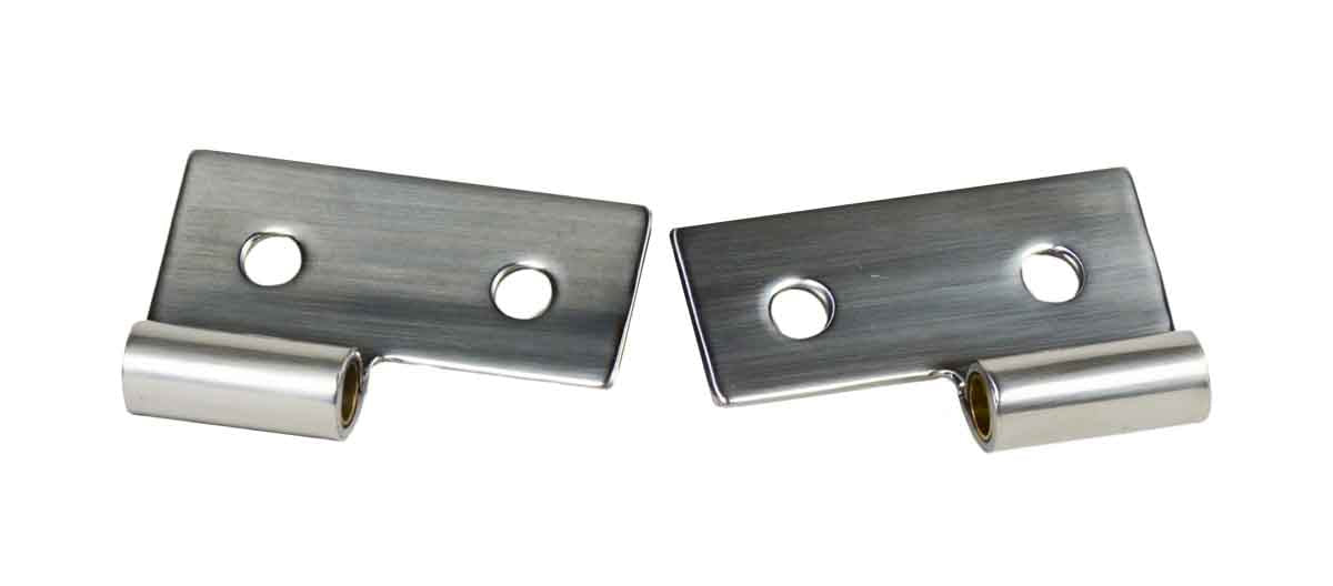 Kentrol 30407 Lower Door Hinge Pair for 1976-2006 Jeep CJ Wrangler YJ TJ LJ - Polished Silver