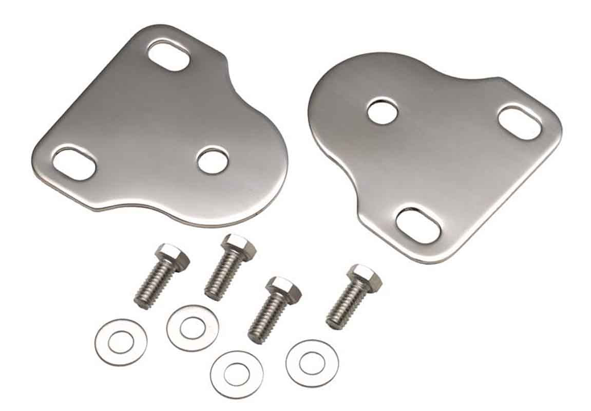 Kentrol 30408 Interior Windshield Brackets Pair for 1976-1995 Jeep CJ Wrangler YJ - Polished Silver