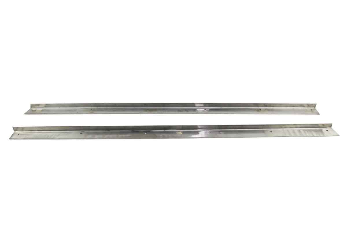 Kentrol 30414 Rocker Guards Pair for 1976-1986 Jeep CJ7 - Polished Silver