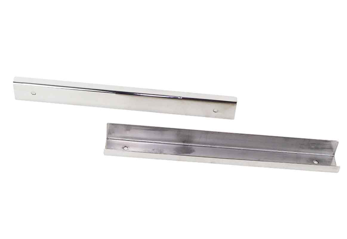 Kentrol 30415 Entry Guards Pair for 1955-1983 Jeep CJ5 - Polished Silver