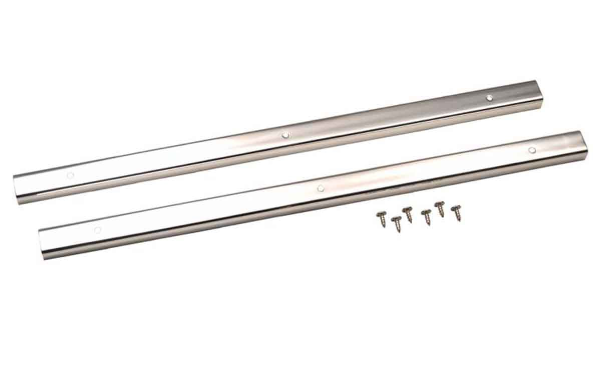 Kentrol 30416 Entry Guards Pair for 1976-1995 Jeep CJ Wrangler YJ - Polished Silver