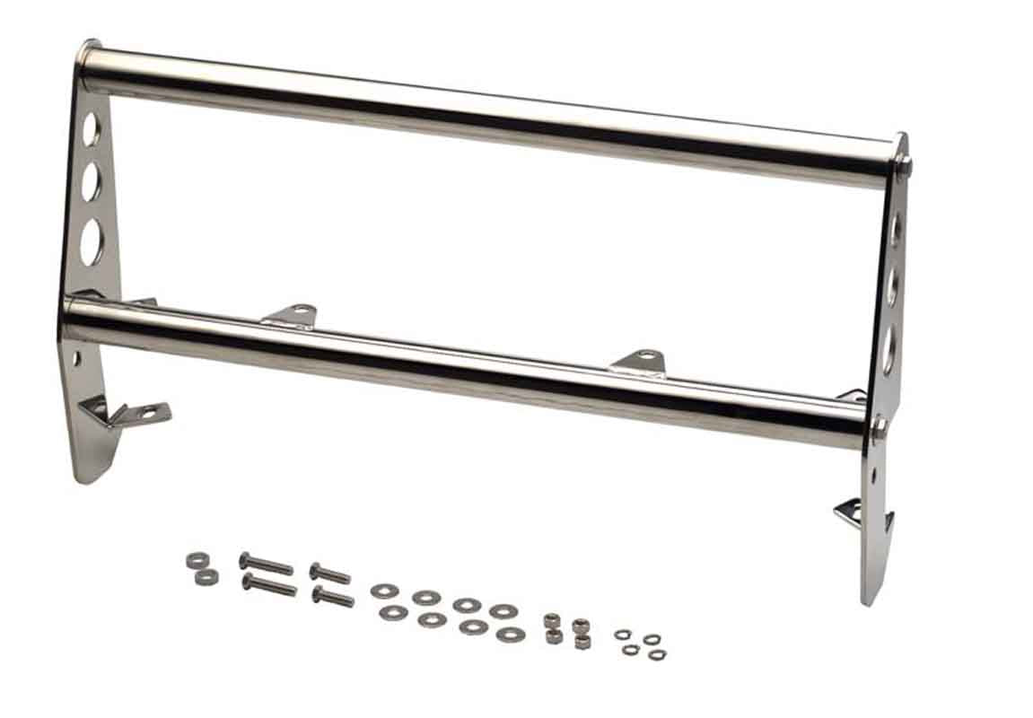 Kentrol 30418 Grille Guard for 1955-1986 Jeep CJ5 CJ7 CJ8 - Polished Silver