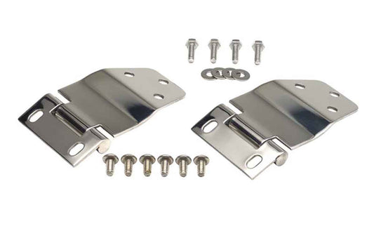 Kentrol 30421 Liftgate Hinge Pair for 1977-1986 Jeep CJ7 - Polished Silver