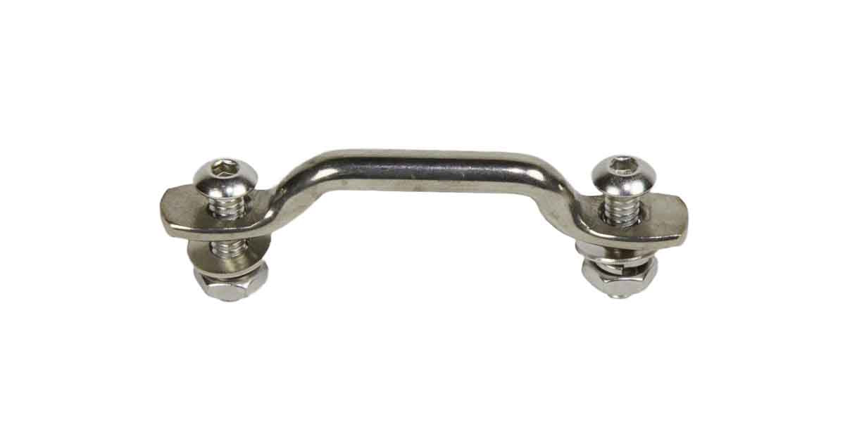 Kentrol 30725 Door Strap Kit for 1976-1995 Jeep CJ7 Wrangler YJ - Polished Silver