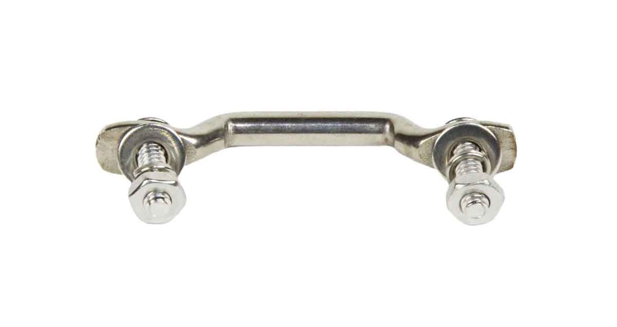 Kentrol 30725 Door Strap Kit for 1976-1995 Jeep CJ7 Wrangler YJ - Polished Silver