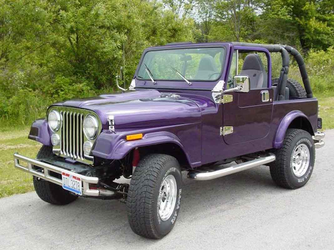 Kentrol 30427 Windshield Hinge Pair without Mirror Holes for 1976-1995 Jeep CJ Wrangler YJ - Polished Silver